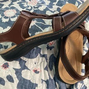 Clark’s brown sandals